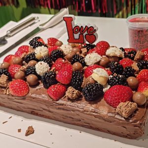 Berry Noir-ice Sheet Cake