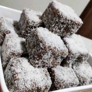 Chocolate Lamingtons - 1 Dozen