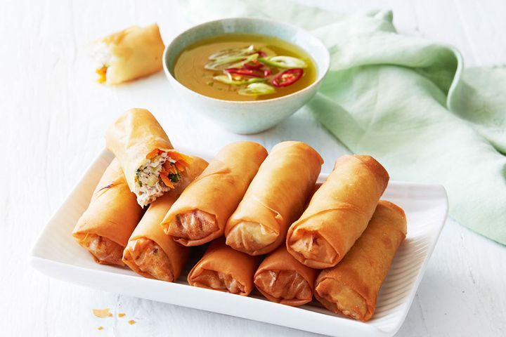 Chicken Stir Fry Spring Rolls - 1 dozen - Image 2